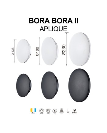 BORA BORA II * APLIQUE LED IP65 15W 3000K BLANCO